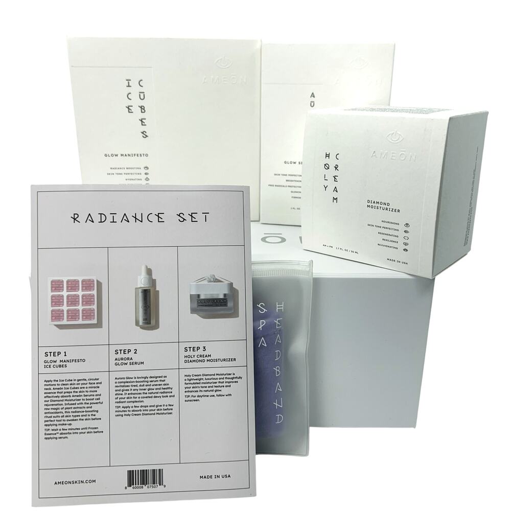 AMEON Radiance Skin Care Set NIB Gift Box $260 Value Exp 2027